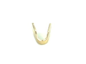 14K Solid Gold 2.5mm End Cap, Sku#YG961