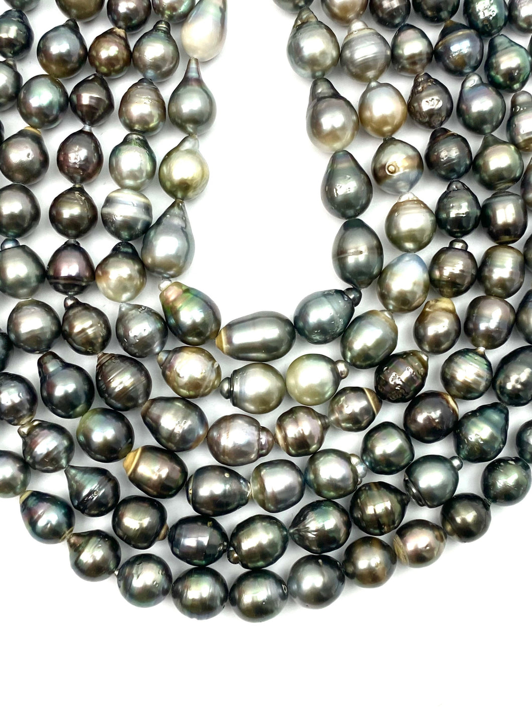 Tahitian pearl strand, 100% natural, SKU# 1113