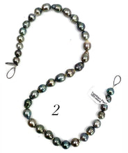 Tahitian pearls strand, 100% natural, SKU# 1114