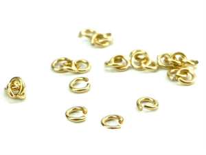 14K Solid Gold 3mm Jump Ring, Sku#11-41-3