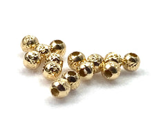 14K solid yellow gold bead, textured bead, SKU# 1004920P