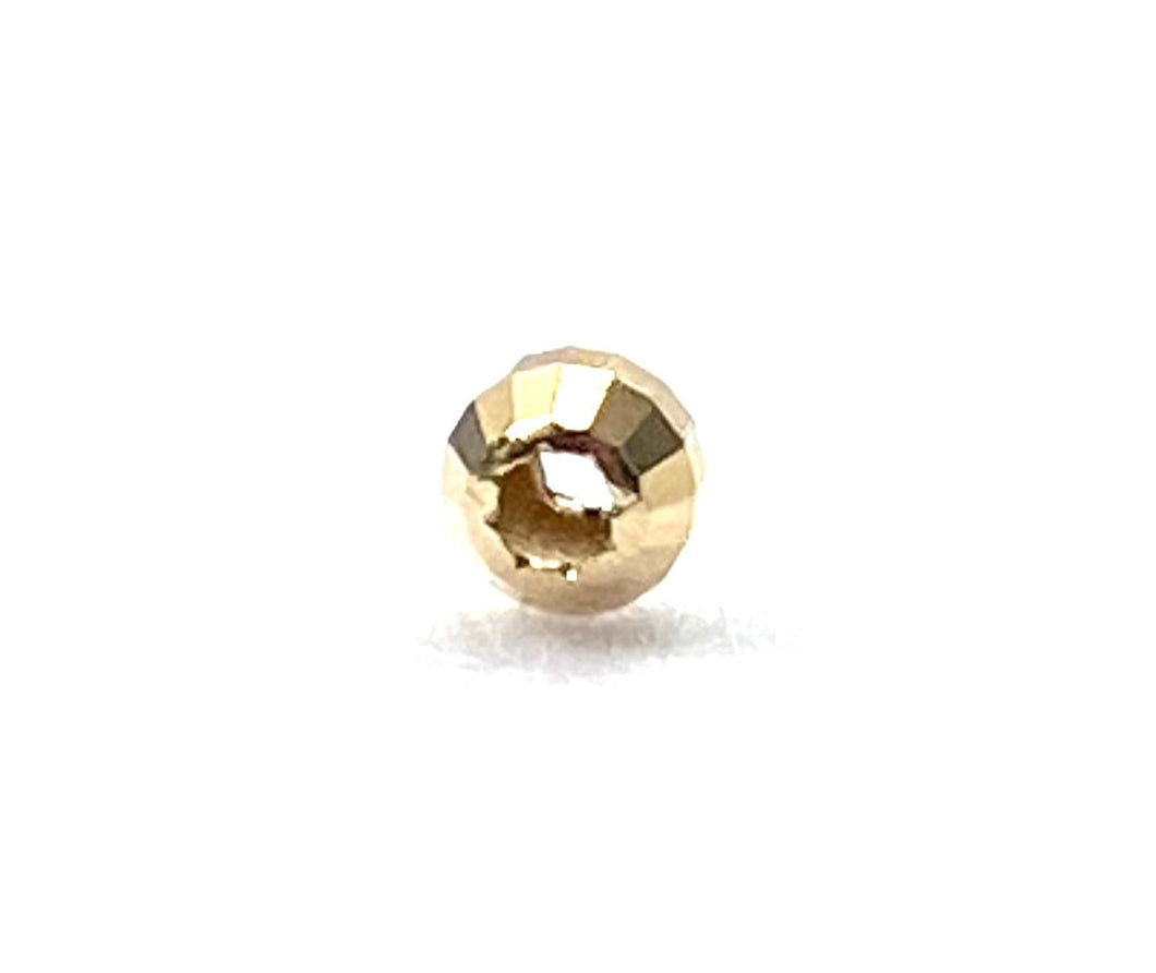 14K solid yellow gold beads, SKU# 1004925SMD