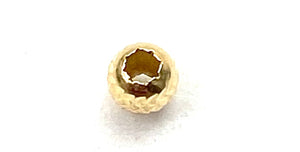 14K solid yellow gold bead, SKU# 1004925SM