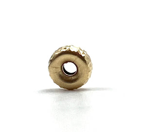 14K solid yellow gold grommet, SKU# 100450P