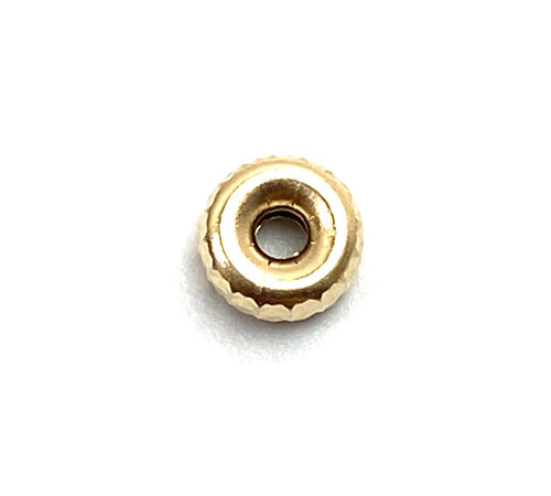 14K solid yellow gold grommet, SKU# 100450P
