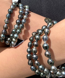 Tahitian pearl bracelet, 100% natural, SKU# 1117