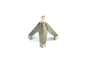 14K White Gold SQ Center W/Peg V-End Sku#150CT SO38P