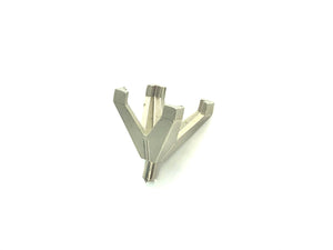 14K White Gold SQ Center W/Peg V-End Sku#150CT SO38P