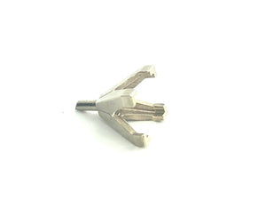 14K White Gold SQ Center W/Peg V-End Sku#75CT SO38P 5 VS