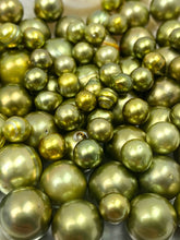 Pistachio Tahitian pearls, Tahiti Pearls, 8mm to 17mm, Large size, Semi baroque