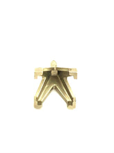 14K Yellow Gold SO Center HD W/Peg V-End Sku#SO38P7