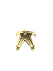 14K Yellow Gold SO Center HD W/Peg V-End Sku#SO38P7