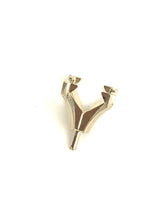 14K White Gold SQ Centered HD W/Peg V-End Sku#1/4C1 971-6