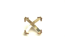 14K White Gold SQ Centered HD W/Peg V-End Sku#1/4C1 971-6