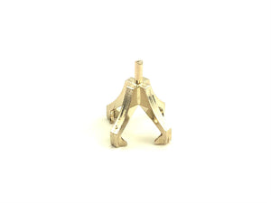 14K White Gold SQ Centered HD W/Peg V-End Sku#1/4C1 971-6