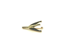 14K yellow gold light weight set 4 prong 25CT sku#911-25