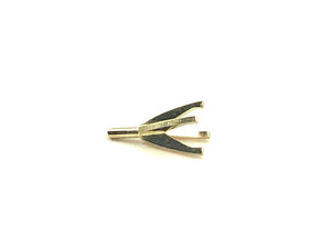 14K yellow gold light weight set 4 prong 25CT sku#911-25