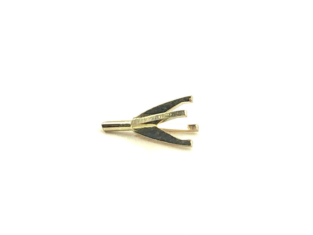 14K yellow gold light weight set 4 prong 25CT sku#911-25
