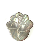 Morher Of Pearl Large Rose Shell, Mother Of Pearl Rose Beads, Sku#M401