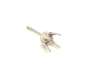 14k white gold light weight 4 prong .50ct sku#440-50