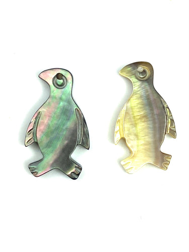 Mother Of Pearl Penguin Shell, Mother OF Pearl Bead, Sku#258