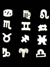 White South Sea Mother Of Pearl Horoscope Signs Sku#M231