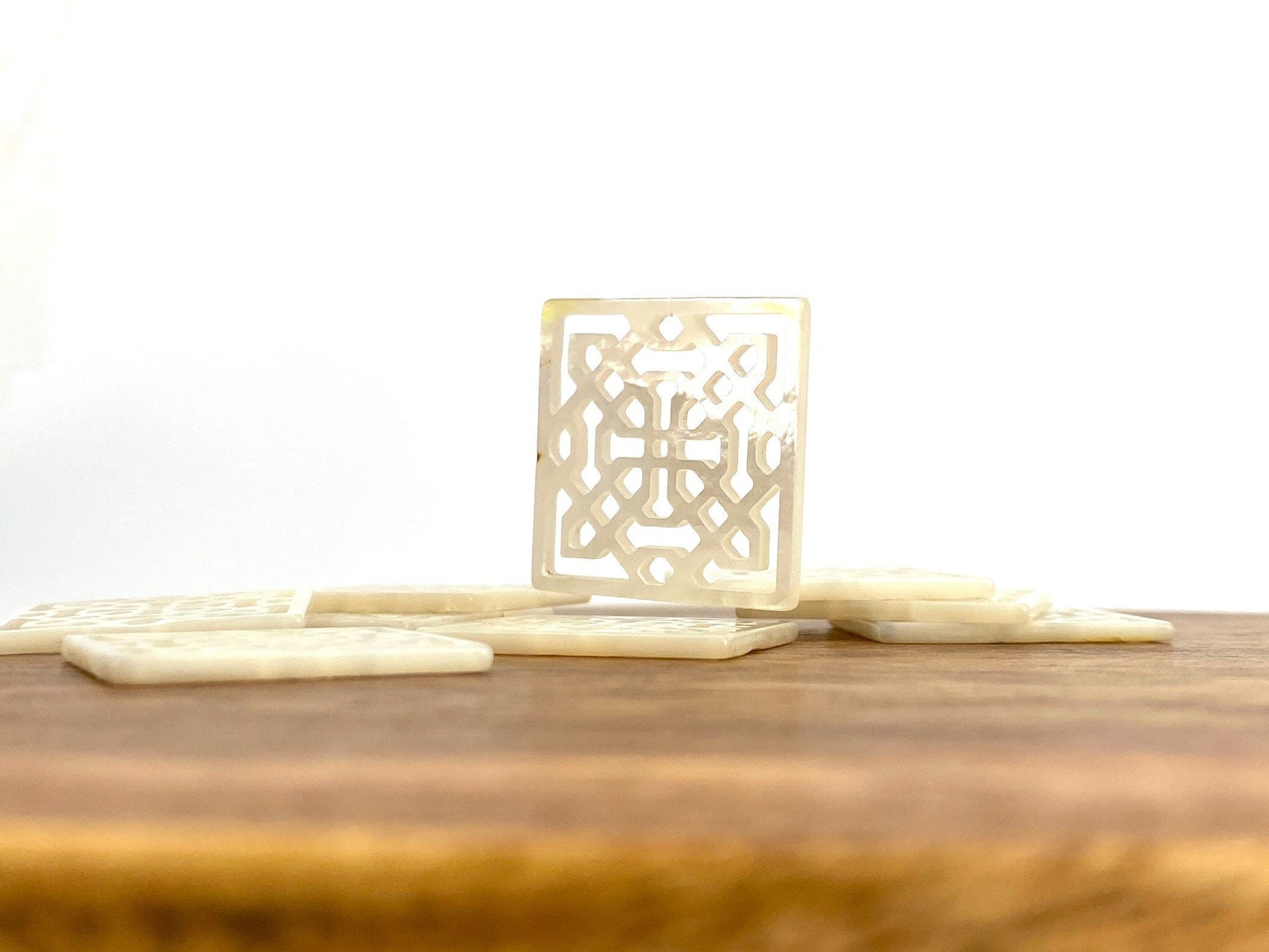Mother Of Pearl Square Shell, Sku#M116