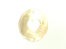 Mother Of Pearl Heart Shell, Sku#M363