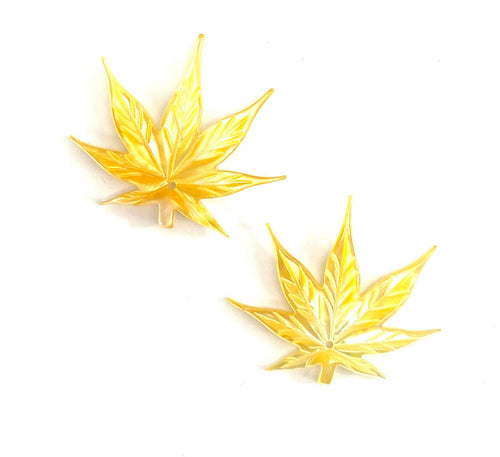Mother Of Pearl Marijuana Leaf Shell, Sku#M269