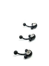 Black Mickey Mouse Belly Ring w/ Gem  SKU#NBR001-2
