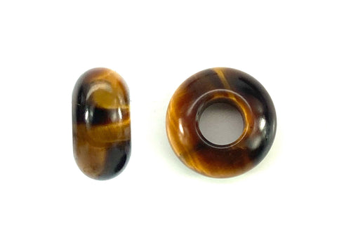 Tiger Eye Donut Jade Beads, Sku#BG70