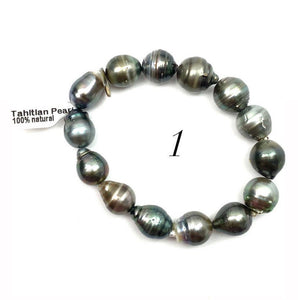 Tahitian pearl necklace, 100% natural, SKU# 1112