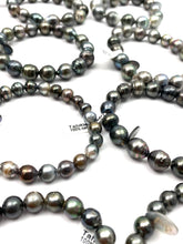 Tahitian pearl necklace, 100% natural, SKU# 1112