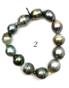 Tahitian pearl necklace, 100% natural, SKU# 1112