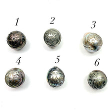 Carved Tahitian pearl , SKU# 11129