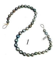 Tahitian pearls strand, 100% natural, SKU# 1114
