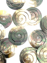 Black Tahitian Mother Of Pearl Swirl Bead, Sku#M366