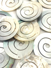 Black Tahitian Mother Of Pearl Swirl Bead, Sku#M366