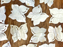 White South Sea Mother Of Pearl Butterfly, Sku#M300