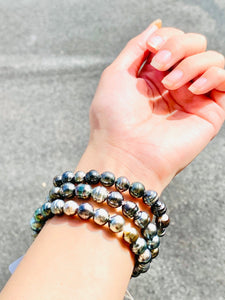 Tahitian pearl bracelet, 100% natural, SKU# 1117