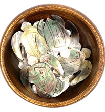 Black Tahitian Mother Of Pearl Honu (Green Sea Turtle) Beads, Sku#MP3