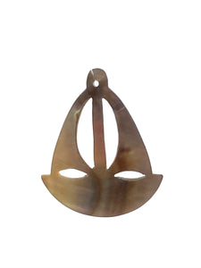 Black Tahitian Mother Of Pearl Boat Beads, Sku#M350