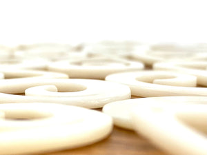 White South Sea Mother Of Pearl Beads, Sku#M629