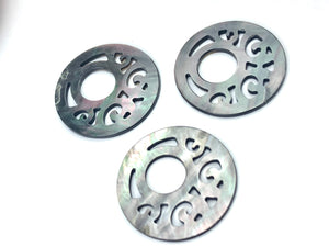 Black Tahitian Mother Of Pearl Beads Sku#M537