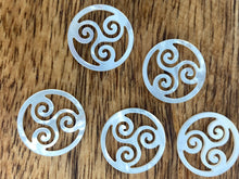 White South Sea Mother Of Pearl Beads, Sku#M528