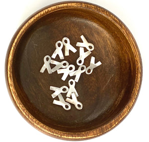 White South Sea Mother Of Pearl Ribbon Beads, Sku#M530