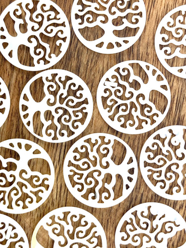 Mother Of Pearl Circle Tree Shell, Sku#M277