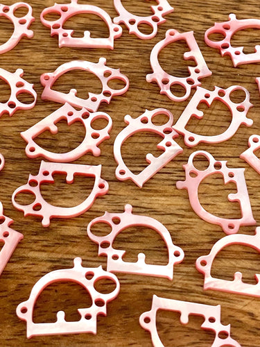 Mother Of Pearl Pink Beads, Sku#M453