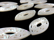 White South Sea Mother Of Pearl Beads Sku#M526