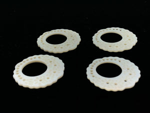 White South Sea Mother Of Pearl Beads Sku#M490